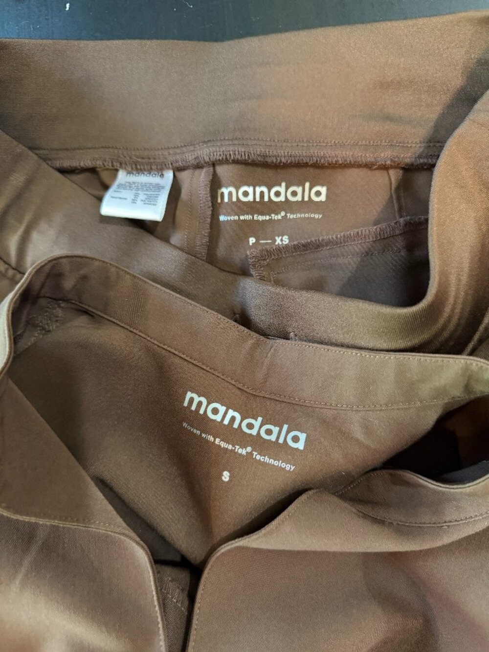 MANDALA Scrubs Set Top & Pants Chocolate Brown Size S / XS - Picture 9 of 11